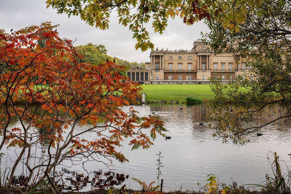 A view of Buckingham Palace in Autumn