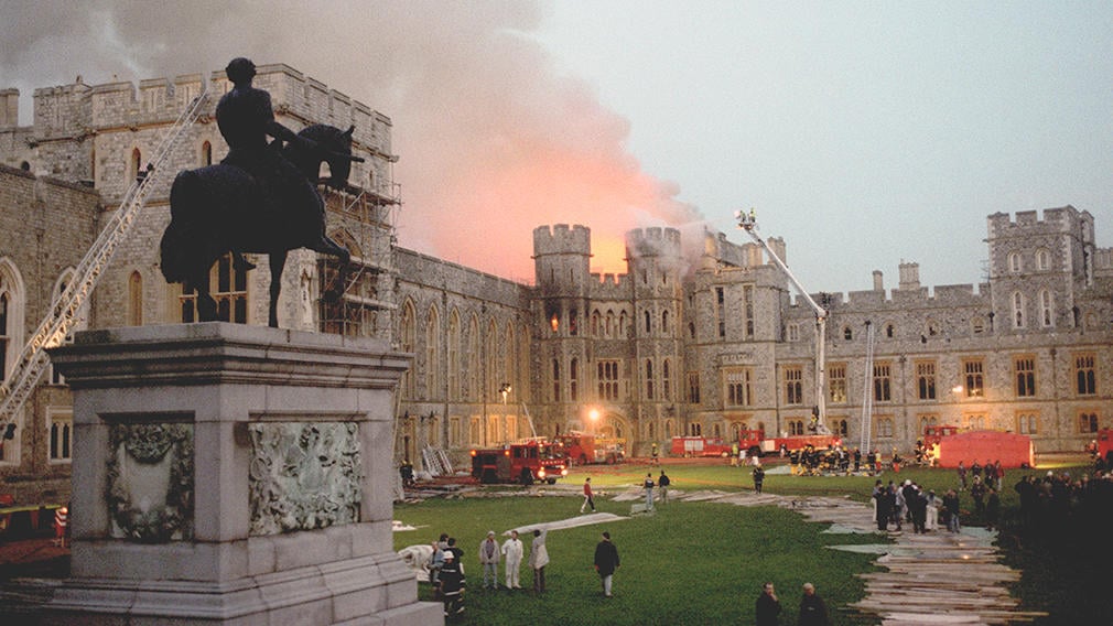 The fire at Windsor Castle