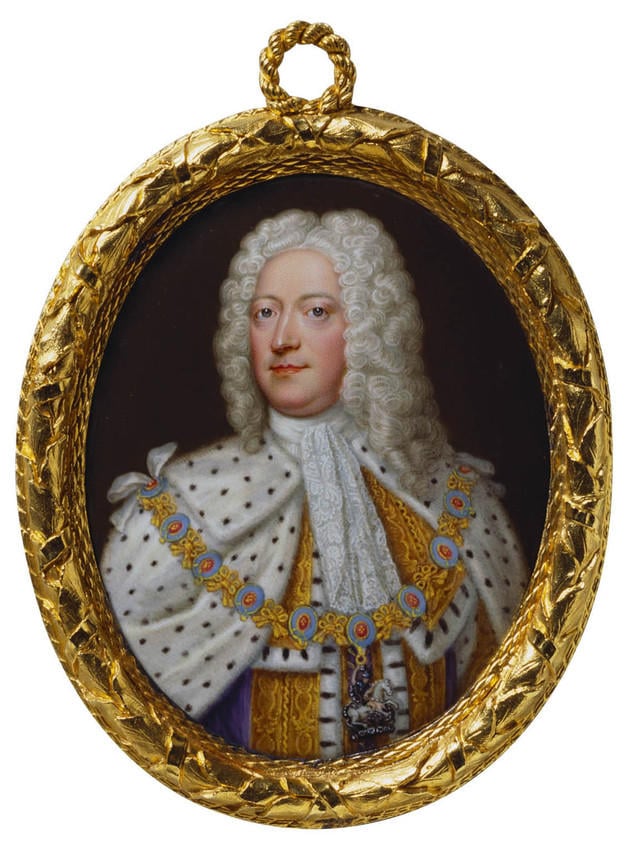 Miniature portrait of George II