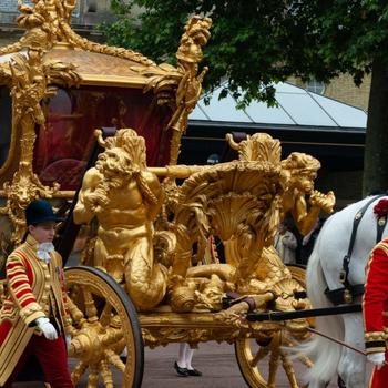 The Gold State Coach at Queen Elizabeth II's Platinum Jubilee Pageant