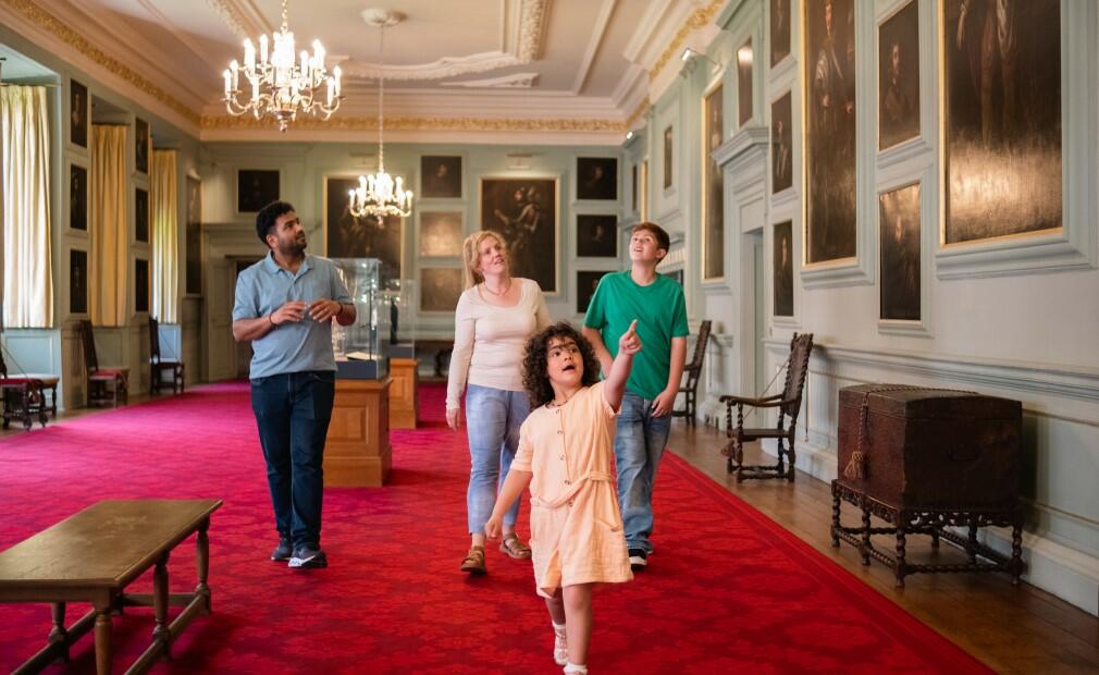 The Great Gallery in the Palace of Holyroodhouse