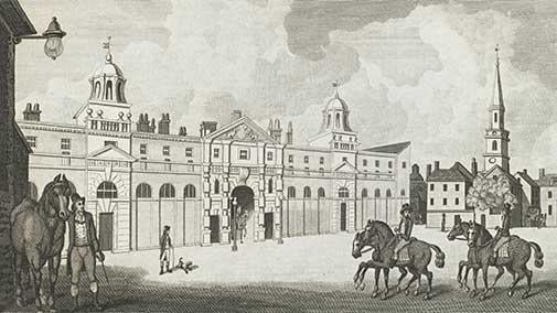 Royal Stables in the Mews Charing Cross, 1793