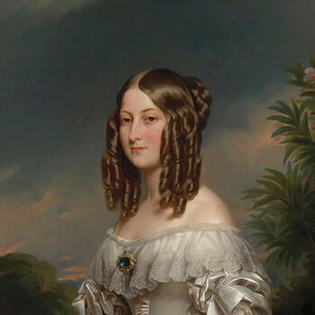 Portrait of Queen Victoria's cousin, Princess Victoire.