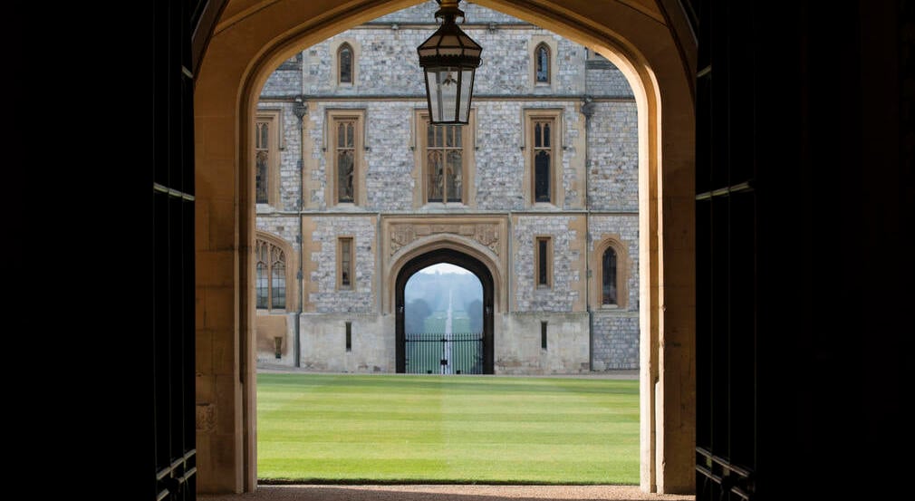 The view of the Long Walk from the State Entrance