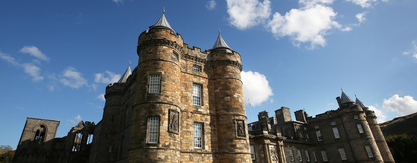 The exterior of the Palace of Holyroodhouse