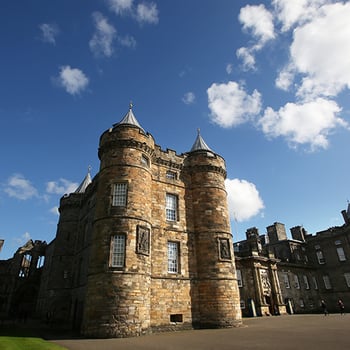 The exterior of the Palace of Holyroodhouse